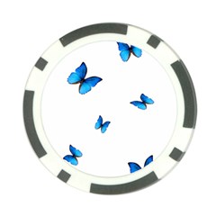 Butterfly-blue-phengaris Poker Chip Card Guard (10 pack)