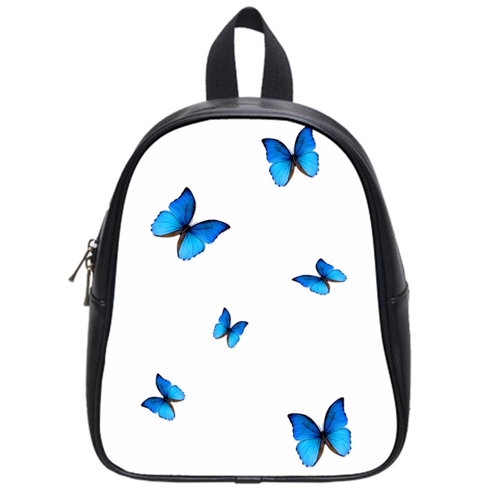 Butterfly-blue-phengaris School Bag (Small)