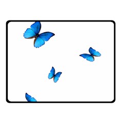 Butterfly-blue-phengaris Fleece Blanket (Small)