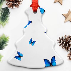 Butterfly-blue-phengaris Christmas Tree Ornament (two Sides)