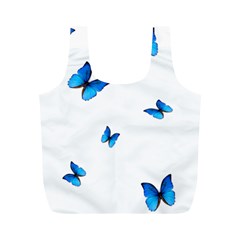 Butterfly-blue-phengaris Full Print Recycle Bag (M)