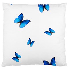 Butterfly-blue-phengaris Standard Premium Plush Fleece Cushion Case (Two Sides)