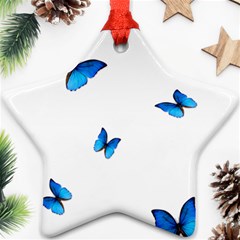 Butterfly-blue-phengaris Ornament (star) by saad11