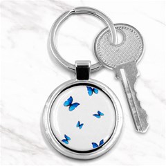 Butterfly-blue-phengaris Key Chain (round) by saad11