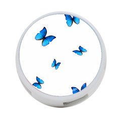 Butterfly-blue-phengaris 4-port Usb Hub (one Side) by saad11