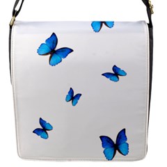 Butterfly-blue-phengaris Flap Closure Messenger Bag (s) by saad11