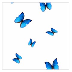 Butterfly-blue-phengaris Square Satin Scarf (36  X 36 ) by saad11