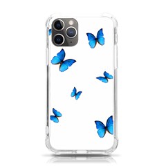 Butterfly-blue-phengaris iPhone 11 Pro 5.8 Inch TPU UV Print Case