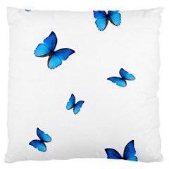 Butterfly-blue-phengaris 16  Baby Flannel Cushion Case (Two Sides)