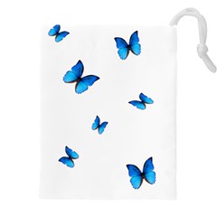 Butterfly-blue-phengaris Drawstring Pouch (4xl) by saad11