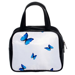 Butterfly-blue-phengaris Classic Handbag (two Sides) by saad11