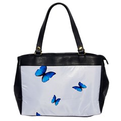 Butterfly-blue-phengaris Oversize Office Handbag by saad11