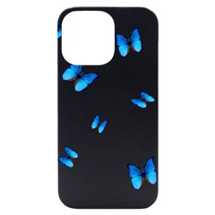 Butterfly-blue-phengaris Iphone 14 Pro Max Black Uv Print Case by saad11