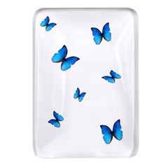 Butterfly-blue-phengaris Rectangular Glass Fridge Magnet (4 Pack) by saad11