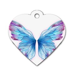 Butterfly-drawing-art-fairytale  Dog Tag Heart (two Sides) by saad11