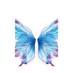 Butterfly-drawing-art-fairytale  Shower Curtain 48  x 72  (Small)  Curtain(48  X 72 )