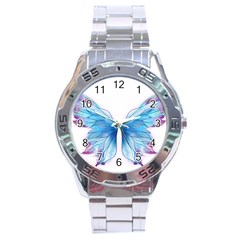 Butterfly-drawing-art-fairytale  Stainless Steel Analogue Watch by saad11