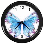 Butterfly-drawing-art-fairytale  Wall Clock (Black) Front