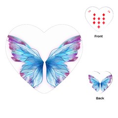 Butterfly-drawing-art-fairytale  Playing Cards Single Design (heart)