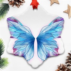 Butterfly-drawing-art-fairytale  Snowflake Ornament (two Sides) by saad11