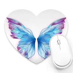 Butterfly-drawing-art-fairytale  Heart Mousepad by saad11