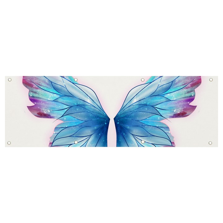 Butterfly-drawing-art-fairytale  Banner and Sign 9  x 3 