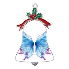 Butterfly-drawing-art-fairytale  Metal Holly Leaf Bell Ornament