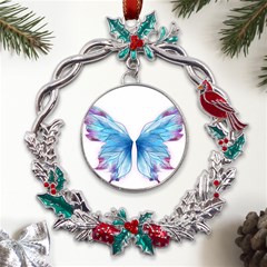 Butterfly-drawing-art-fairytale  Metal X mas Wreath Holly Leaf Ornament