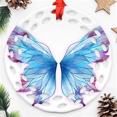 Butterfly-drawing-art-fairytale  Round Filigree Ornament (two Sides)