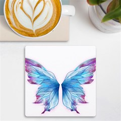 Butterfly-drawing-art-fairytale  Uv Print Square Tile Coaster  by saad11