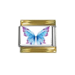 Butterfly-drawing-art-fairytale  Gold Trim Italian Charm (9mm) by saad11