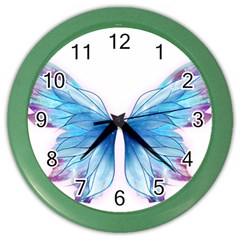 Butterfly-drawing-art-fairytale  Color Wall Clock by saad11