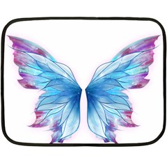 Butterfly-drawing-art-fairytale  Two Sides Fleece Blanket (mini) by saad11