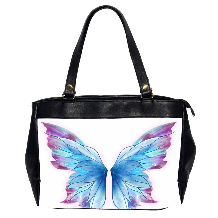 Butterfly-drawing-art-fairytale  Oversize Office Handbag (2 Sides)