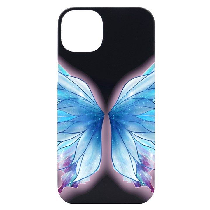 Butterfly-drawing-art-fairytale  iPhone 14 Plus Black UV Print Case