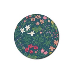 Spring Design  Rubber Coaster (round) by AlexandrouPrints