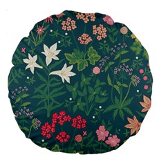 Spring Design  Large 18  Premium Round Cushions by AlexandrouPrints