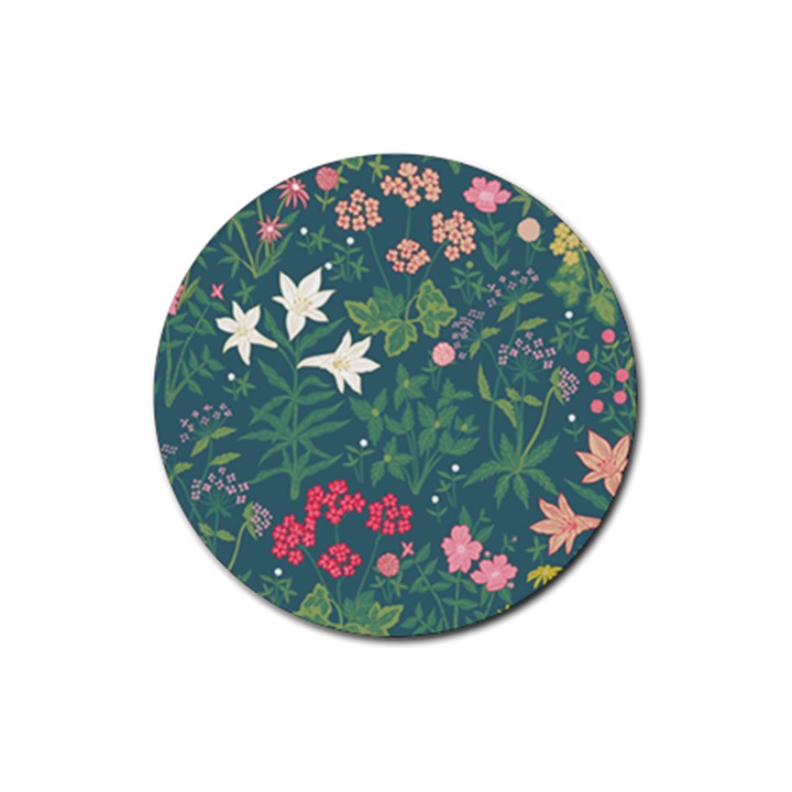 Spring design  Rubber Coaster (Round)