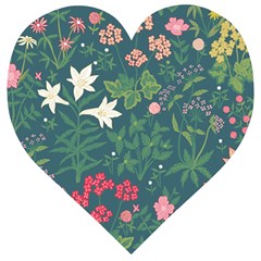 Spring Design  Wooden Puzzle Heart by AlexandrouPrints