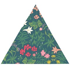 Spring Design  Wooden Puzzle Triangle by AlexandrouPrints