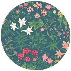 Spring Design  Wooden Puzzle Round by AlexandrouPrints