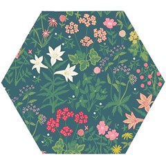 Spring Design  Wooden Puzzle Hexagon by AlexandrouPrints