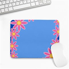 Flowers Space Frame Ornament Small Mousepad