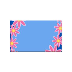 Flowers Space Frame Ornament Sticker (rectangular) by Maspions