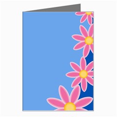 Flowers Space Frame Ornament Greeting Card