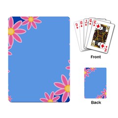 Flowers Space Frame Ornament Playing Cards Single Design (rectangle)