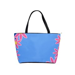 Flowers Space Frame Ornament Classic Shoulder Handbag