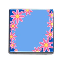 Flowers Space Frame Ornament Memory Card Reader (square 5 Slot) by Maspions