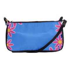 Flowers Space Frame Ornament Shoulder Clutch Bag