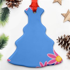 Flowers Space Frame Ornament Ornament (christmas Tree) 